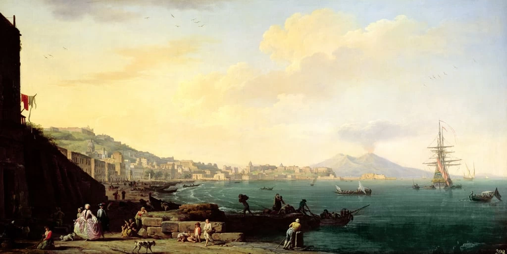  224-Veduta di Napoli con il Vesuvio sullo sfondo - Louvre, Parigi 